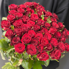 51 высокая красная роза 70 см фото