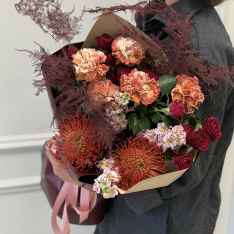 Букет цветов "Amber Passion" фото
