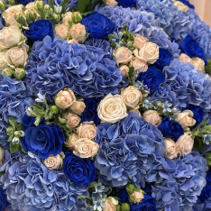 Bouquet of flowers "Blue Rhapsody" photo