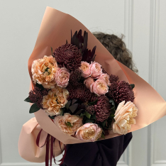 Букет квітів "Caramel Bloom" 