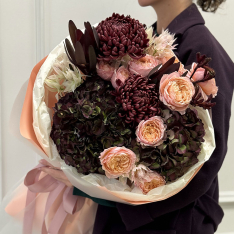 Букет цветов "Chocolate Bloom" фото