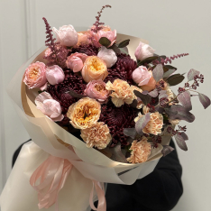 Букет цветов "Dusty Rose" фото