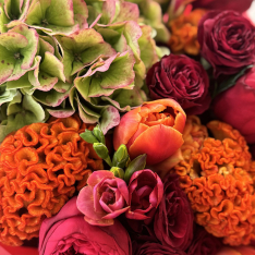 Bouquet of flowers "Fiery Bloom" photo