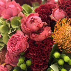Bouquet of flowers "Flaming Bloom" 