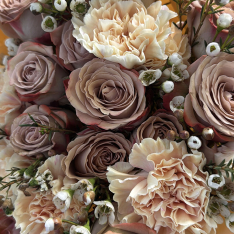 Букет цветов "Honey Cream" фото