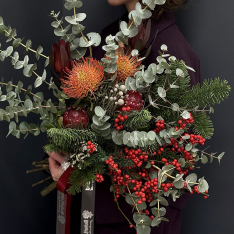 Bouquet of flowers "Nordic Flame" photo