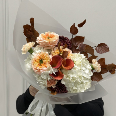 Букет цветов "Peach Caramel" фото