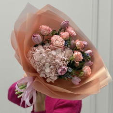 Букет цветов "Pink Breeze" 