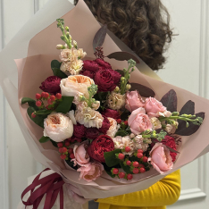 Bouquet of flowers "Romantic Harvest" photo