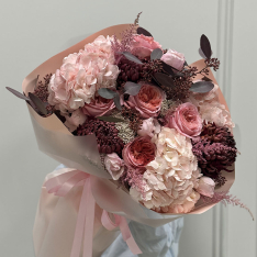 Букет квітів "Rosy Cloud" фото