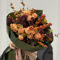 Bouquet of flowers "Rustic Glow" photo