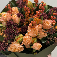 Bouquet of flowers "Rustic Glow" photo