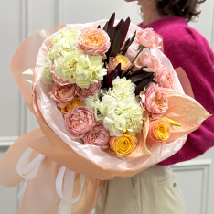 Букет цветов "Soft Sunrise" фото