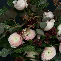 Bouquet of flowers "Soft Winter" photo