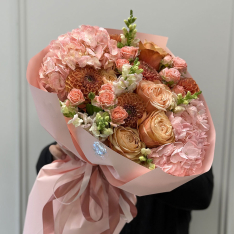 Flower Bouquet "Warm Embrace" photo
