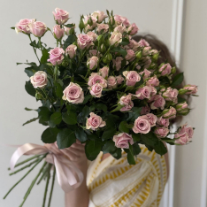 11 pink bush roses Leila photo