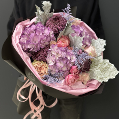 Author's bouquet of flowers "Purple Symphony" photo