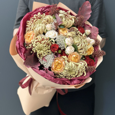 Autumn bouquet of flowers "Теплі обійми photo