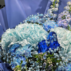 Авторский букет цветов "Endless ocean"  фото