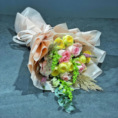 Авторский букет цветов 2 | размер S фото