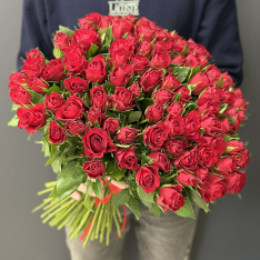101 red imported roses photo