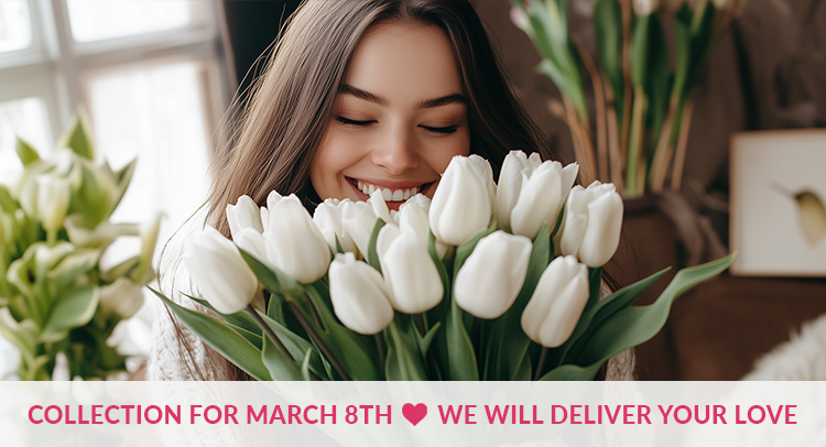 Flower delivery on March 8 2025 