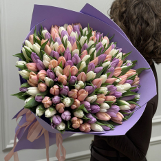 151 тюльпан мікс (3 кольори) фото