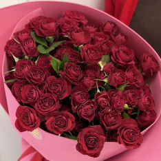 15 spray red roses photo