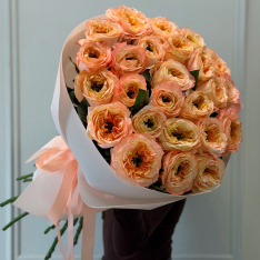 25 peony-style roses «Melon Expression» buketland.ua 25 peony-style roses «Melon Expression» photo