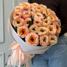 25 peony-style roses «Melon Expression» buketland.ua 25 peony-style roses «Melon Expression» photo