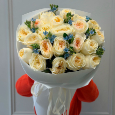 Букет цветов «Cream Sky» фото