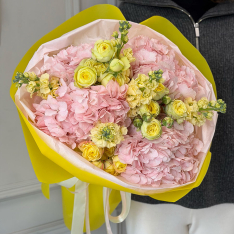Букет квітів «Lemon Romance»  фото