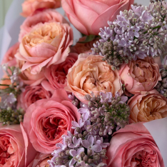 Букет цветов «Peach Romance»  фото