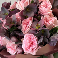 Букет квітів «Rose Velvet»  фото