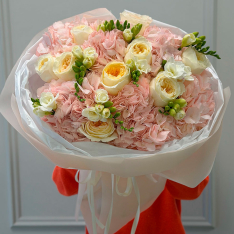 Букет цветов «Peach Cloud» фото