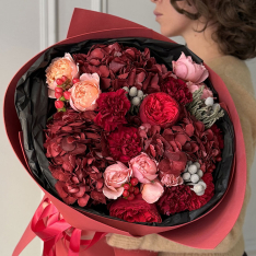 Букет цветов "Deep Wine Kiss" buketland.ua Букет цветов "Deep Wine Kiss" фото