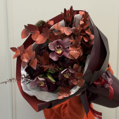 Букет квітів "Marsala Mood" фото