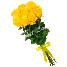 11 жовтих троянд Penny Lane 60 см фото