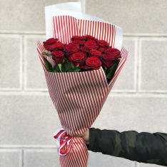 15 red roses 60 cm buketland.ua 15 red roses 60 cm photo