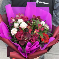 Букет цветов «Чистая любовь» фото