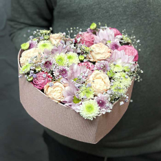 Коробочка з квітами «Аннет» фото