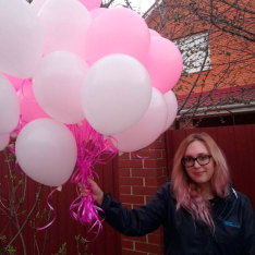 35 helium balloons mix photo