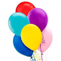 7 helium balloons mix 1 photo
