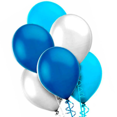 7 helium balloons mix 3 photo