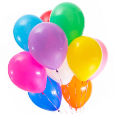 9 гелієвих кульок мікс фото