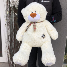 М'яка іграшка «Ведмедик Тедді» 70 см (бежевий) фото