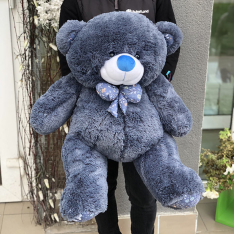 Soft toy "Bear Zephyr" 100 cm (blue) photo