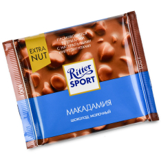 Milk chocolate Ritter Sport with macadamia nut 100g photo