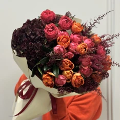 Букет квітів "Burning Rose" 
